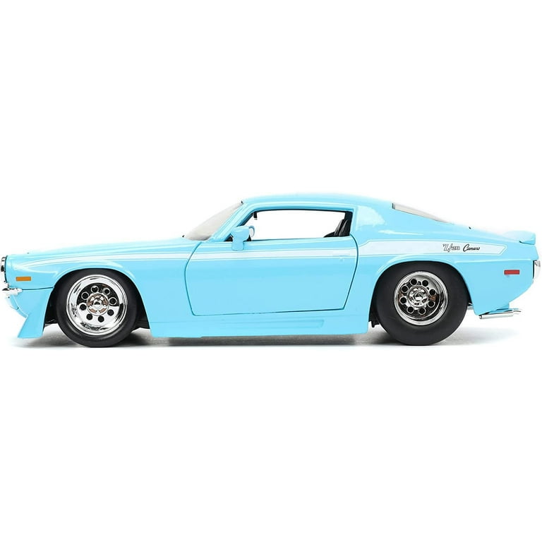 Jada 1971 Chevrolet Camaro Z-28 Light Blue with White