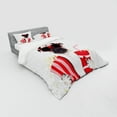 thumbnail image 2 of Ambesonne Pug Bedding Set 4 Pcs, Dog Going to the Movies, Queen, Cream Red Black, 2 of 2