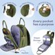 thumbnail image 3 of Mochila pañalera RUVALINO XL impermeable con cambiador, 3 of 9