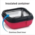 thumbnail image 5 of Pinnacle Thermoware 2-Pc Leak Proof Insulated Lunch Box Hot Food Container Set, Pink, 5 of 9