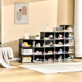 thumbnail image 2 of Cajas para zapatos apilables Amllas New, paquete de 8, transparentes, grandes, 2 of 9