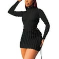 thumbnail image 2 of absuyy Women Dresses Plus Dresses Flared Fashion Dresses Black Trendy Skirt Size S, 2 of 8