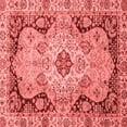 thumbnail image 1 of Ahgly Company Indoor Square Oriental Red Traditional Area Rugs, 5' Square, 1 of 4