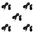 thumbnail image 3 of tamizeot 3.5mm Wired Professional Lapel Microphone Live Streaming Noise Cancelling Interview Clip-on Anti-interference Mic Black 5Set, 3 of 6