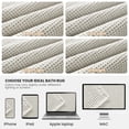 thumbnail image 5 of JIATER Waffle Bathroom Rugs 32x20,Soft Absorbent Bath Mat Non-Slip Backing Quick Dry Washroom Mats,Beige, 5 of 9