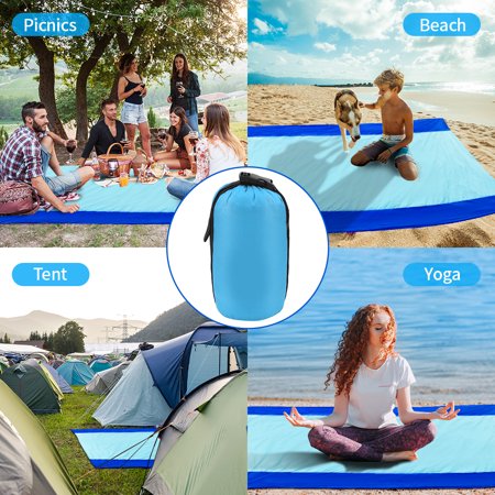 7 X 9  Extra Beach Mat For 7 Person  Sand Free Beach Blanket  Lightweight and Portable  Outdoor Sand Proof   Quick drying  For Camping Hiking
