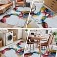 thumbnail image 5 of Colorful Cow 4x6 Area Rugs for Living Room, Rustic Animal Abstract Cattle Wood Grain Non Slip Floor Mat Washable Low-Profile Indoor Carpet for Bedroom, Dining Room, Bathroom, 5 of 9