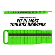 OEMTools Portable Magnetic Socket Organizer 1/2 Drive, Green