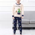 thumbnail image 2 of Girls Pajamas Kids Pjs Set Soft Cozy Long Sleeve Top and Pants Stretchy Girls' Sleepwear,holiday 6-12 Months 12-24 Months 2t 3t 4t 5t 6t 7t 8t 9t Children(Beige,13-14 Years), 2 of 7