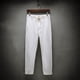 thumbnail image 4 of Pantalones largos de algodón para hombre, con cordón ajustable, informales, de color liso, lavados, de pierna recta, para exteriores, de algodón, 4 of 8