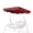 Red, variant on LUVCMFT Porch Swing Canopy, Replacement Waterproof Swing Top Cover, 3 Seater Garden Swing Seat Canopy Cover, Durable Outdoor Sun Shade Patio Swing Canopy Awning