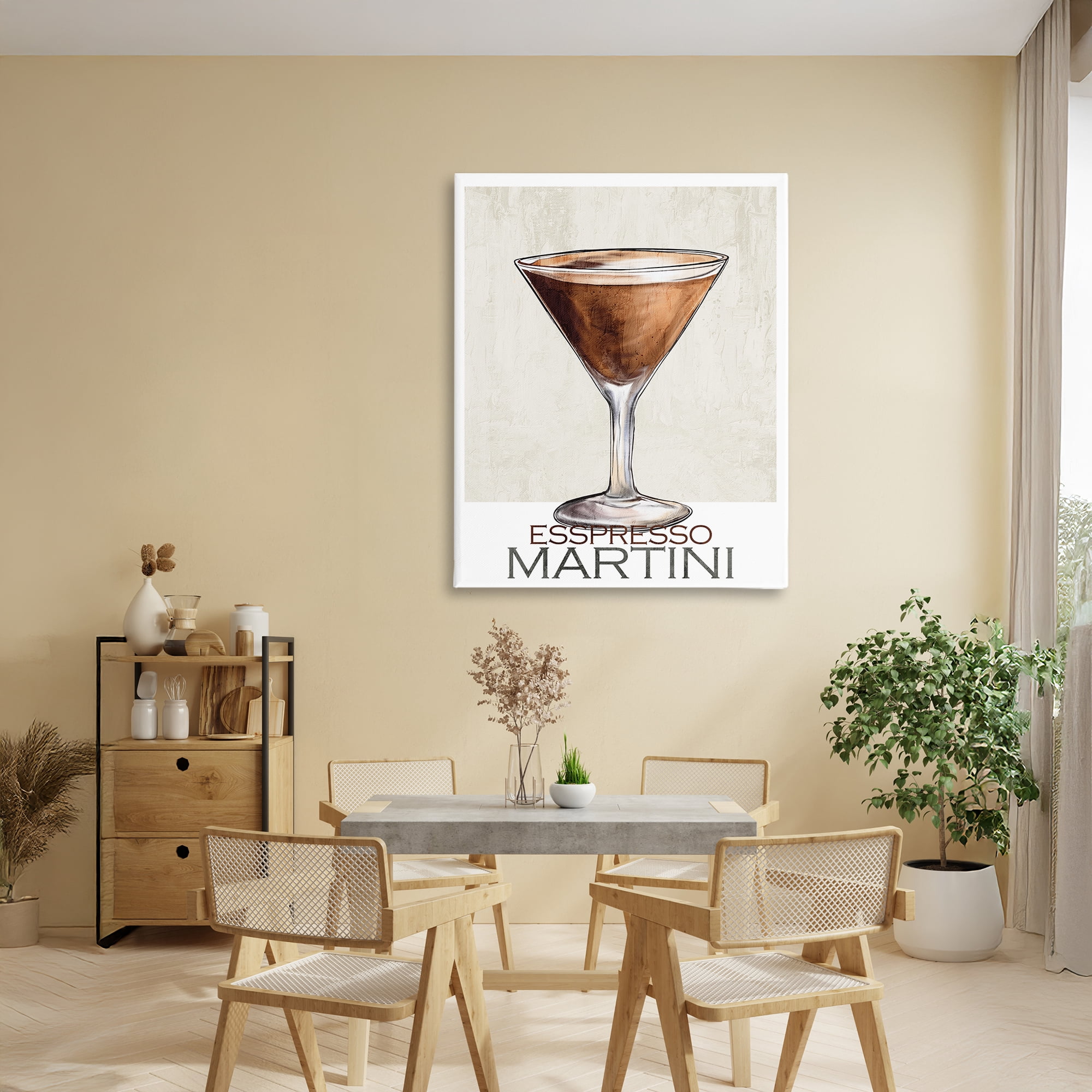 Stupell Industries Sophisticated Espresso Martini Canvas Wall Art, design by Kim Allen