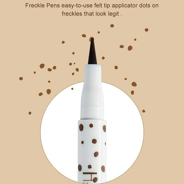 Ensemble de Stylos à Taches de Rousseur Réalistes - Séchage Rapide, Imperméables, Longue Tenue, Faciles à Utiliser, 4 Couleurs Disponibles pour un Maquillage Personnalisable avec Fausses Taches de Rousseur