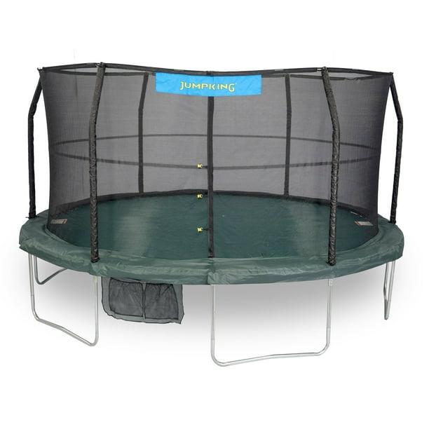 Jumpking 14 Foot Trampoline With Enclosure Green Box 1 Of 2 Walmart Com Walmart Com