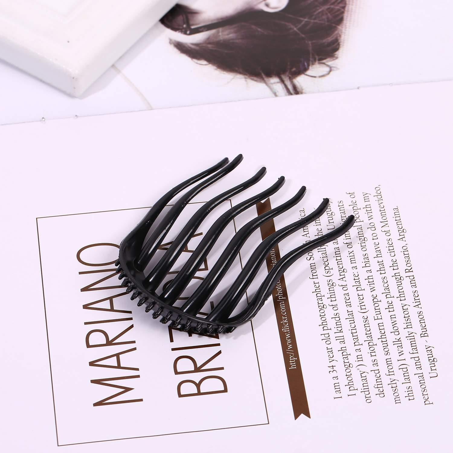 Hair Comb Women Vintage Style Plastic 7 Teeth Volume Insert Hair Comb