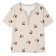 thumbnail image 3 of MAIHAN Womens Polo Shirts Short Sleeve Casual Summer Boho Tops Graphic Shirts Summer T Shirt Lightweight Sweatshirts for Women, 3 of 3