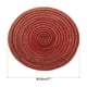 thumbnail image 2 of Uxcell 4 piezas de manteles individuales trenzados redondos de 7" antideslizantes para mesas de comedor, lavables, aislamiento térmico, manteles individuales tejidos, rojos, 2 of 7