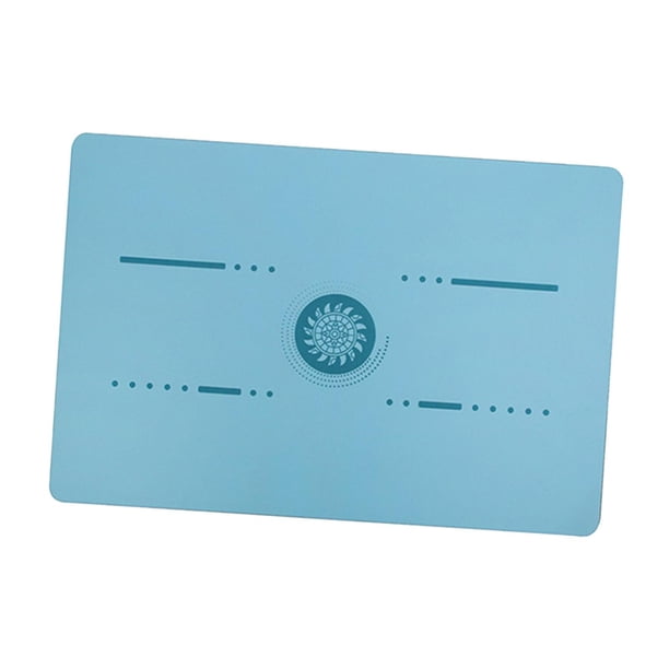 Esterilla de yoga, esterilla de pilates para adultos unisex, almohadilla de yoga antideslizante y resistente al desgarro, alta Azul