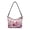 Cute Axolotl Cherry Blossom Pattern, variant on Hobo Purse for Daily Use, Portable Shoulder Purse PU Leather Hobo Purse Tote for Women, Tropical Palm Tree & Floral Print