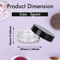 thumbnail image 3 of 3 Gram Sample Containers with Lids, 100 Count Tiny Sample Jars, Empty Lip Balm Containers, Mini Cosmetic Containers with Lids, Makeup Travel Containers with Labels, Mini Disposable Spatulas, 3 of 8