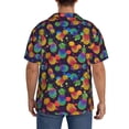 thumbnail image 3 of Kdxio Men'S Hawaiian Shirt For Men Short Sleeve Shirt Colorful Pineapples1 Summer Casual Holiday Beach Button Down T-Shirts, 3 of 5