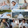 thumbnail image 5 of Spring Floral Cooling Blanket, Lightweight Breathable Summer Throw Blanket with Double Sided Cold Effect, Summer Botanical Hummingbird Picnic Beach Blankets Bed Sheet for Hot Sleepers 60"x80", 5 of 8