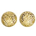 thumbnail image 1 of Boucles d'Oreilles Clous Rondes en Or Jaune 14k Taille Diamant, 11mm, 1 of 1
