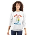 thumbnail image 3 of Feeling Grate Rainbow Cheese Grater Sweatshirt for Men or Women Brisco Brands X, 3 of 6