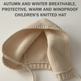 thumbnail image 3 of Gorro de ganchillo para bebé, gorro con orejas de oso bonito para niños y niñas, gorros con orejeras para otoño e invierno, gorro cálido, 3 of 5