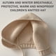 thumbnail image 3 of Gorro de ganchillo para bebé, gorro con orejas de oso bonito para niños y niñas, gorros con orejeras para otoño e invierno, gorro cálido, 3 of 5