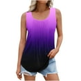 thumbnail image 2 of Zunfeo Womens Summer Tank Tops Trendy Casual Camisole Tops Smocked Sleeveless Flowy Shirts New Arrivals- Purple 12, 2 of 5