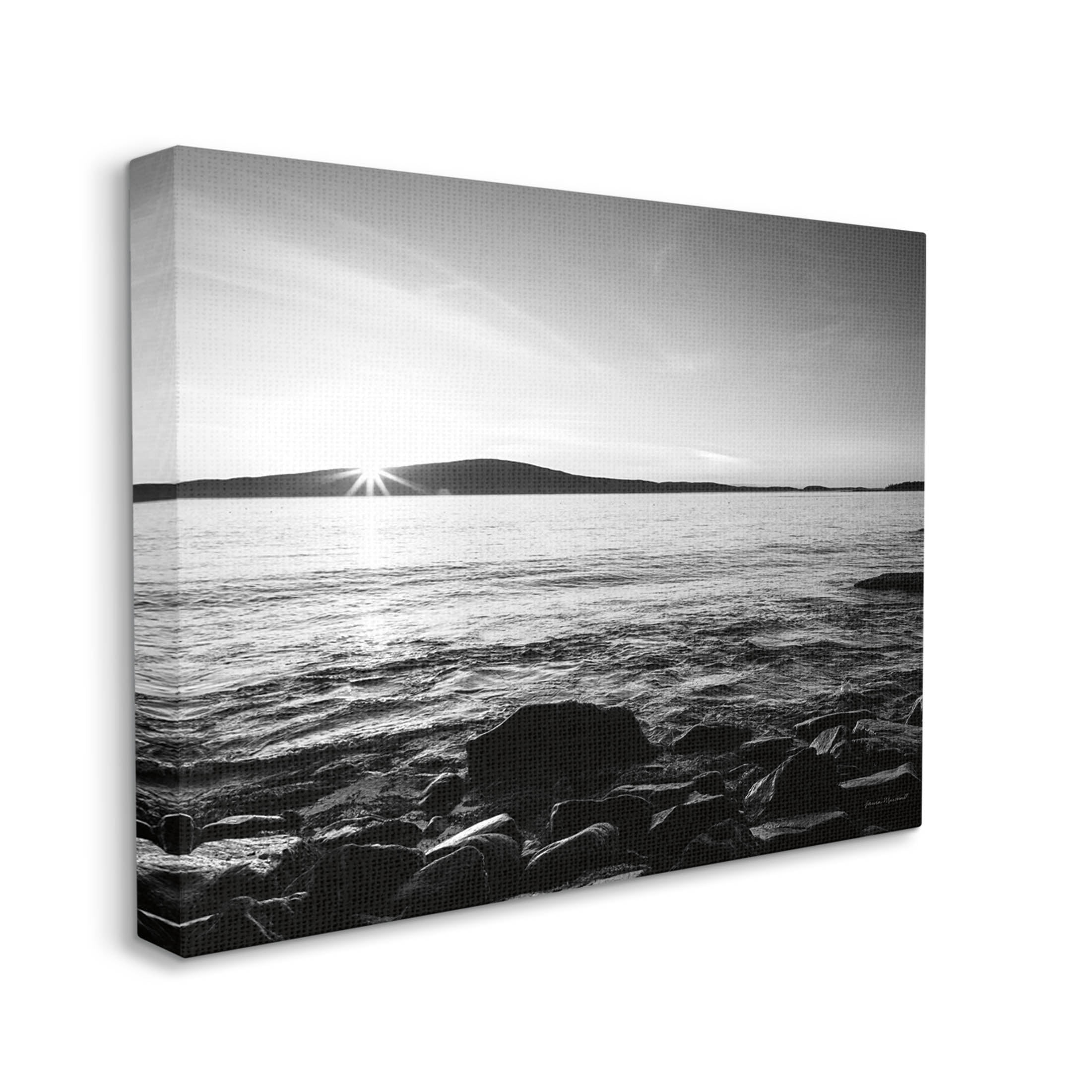 Stupell Industries Frenchman Bay Nautical Seascape Photograph Gallery Wrapped Canvas Print Wall Art, Design by Laura Marshall