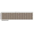 thumbnail image 3 of Ambesonne Ethnic Fabric by the Yard Upholstery, Vertical Lines and Flowers, 2 Yards, Pale Mauve Taupe and Beige, 3 of 5