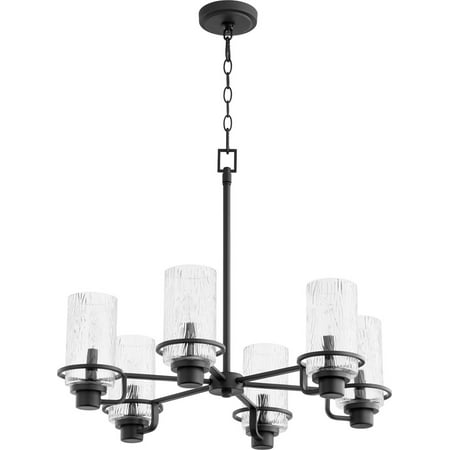 

Quorum 627 6 69 Six Light Chandelier Lazo Noir