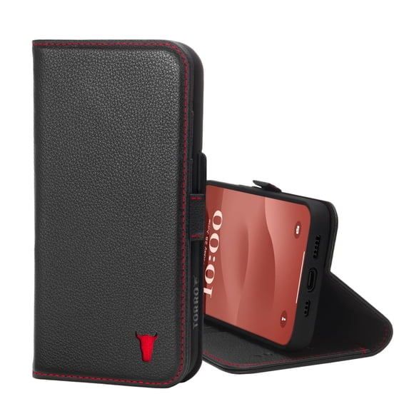 Funda de piel tipo cartera TORRO para iPhone 15 Pro de 6.1 pulgadas