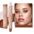 thumbnail image 2 of Tear Eye Stick 2in1 High Light Shadow Double Head Concealer Border Makeup, 2 of 5