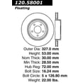 thumbnail image 2 of Centric Parts 120.58001 Premium Brake Rotor with E-Coating Fits select: 2005 JEEP GRAND CHEROKEE, 2006-2007 JEEP GRAND CHEROKEE LAREDO/COLUMBIA/FREEDOM, 2 of 2
