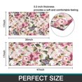 thumbnail image 7 of Pioneer Flower Floral Print Pattern Kitchen Rugs Sets Of 2,Anti Fatigue Kitchen Mat Rugs Non Slip Washable,Decorative Kitchen Floor Mats for Kitchen,Sink,Laundry,17"x30"+17"x47", 7 of 7
