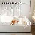 thumbnail image 3 of Pet Couch Cover Dogs Washable Non-Slip Couch Protector Pet Friendly Dog Mat for Couches and Sofas,White 27.6" x 47", 3 of 6