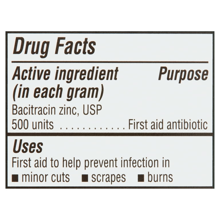 (3 pack) Equate Bacitracin Zinc USP Ointment, First Aid Antibiotic, 1 oz