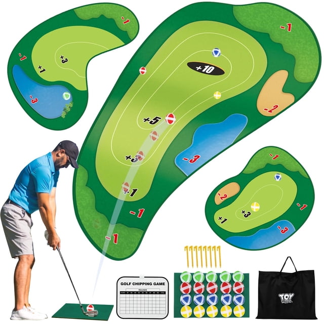 Juego de golf TOY Life con 20 pelotas adhesivas y tapete