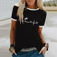 thumbnail image 2 of IROINNID Summer T-shirt For Women Fashion Casual Print Round Neck Loose Short Sleeve Top Blouse, 2 of 4