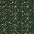 thumbnail image 4 of Xmas Table Cloth Square - Snowflake Tablecloth Winter Poinsettia Floral Table Cover for Dining Kitchen Picnic Party Decor 54 Inch, 4 of 8
