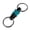 Green, variant on Aluminum Alloy Quick Release Swivel Keychain, Pull Apart Detachable Keychain, Heavy Duty Car Key Holder with 360 Degree Swivel Rotation