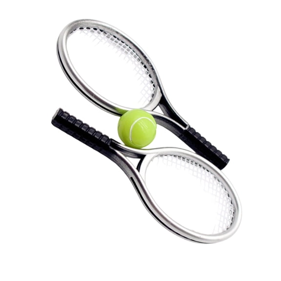 Realistic Miniature Tennis Racket Model Figure For Doll House Enthusiasts Craft Model Project Scene Display Props