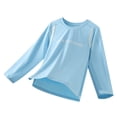 thumbnail image 3 of Boys Swim Shirt Size 8, Boys Rash Guard Long Sleeve Swim Shirt UPF 50+ Sun UV Protection Kids Youth SPF Surfing Water Beach Swimwear Top Quick Dry, 3 of 9