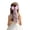 Pink, variant on Little Girls Hair Accessories Girl First Communion Veil Flower Crown Veil with Bow Cross White Lace Floral Headband for Catholic Baptism Pink Size,1-13 Years