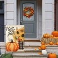 thumbnail image 6 of Hello Fall Pumpkin Garden Flag Vertical Double Sided 12x18 Inch Small Yard Flag Thanksgiving Autumn Burlap Yard Seasonal Holiday Outdoor Decor, 6 of 6