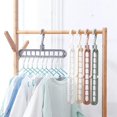 thumbnail image 3 of Nine Hole Magic Hanger Space Saver Hanger Organizer Smart Closet Space Saver, 5-Piece Hanger Organizer Set, 3 of 4