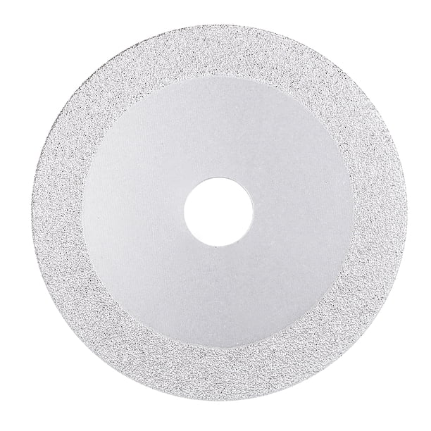 Ruedas de corte de diamante Uxcell de 4.5 pulgadas Disco de molienda para piedra, cerámica, vidrio 46 granos tono plateado